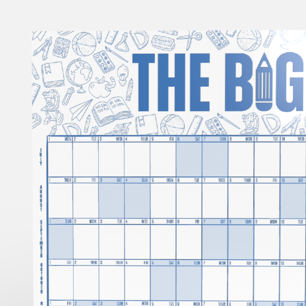 The Big Class Calendar 2024-2025
