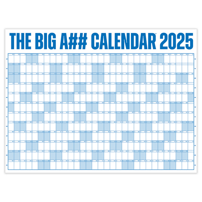 The Big A Calendar 2025 Yearly Dry Erase Wall Calendar