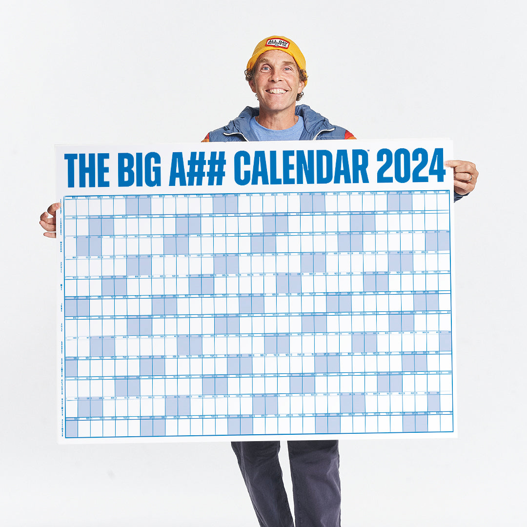 2024 is Award Winning. Get yourself a BIG ASS CALENDAR. #thebigasscale, big calendar 2024