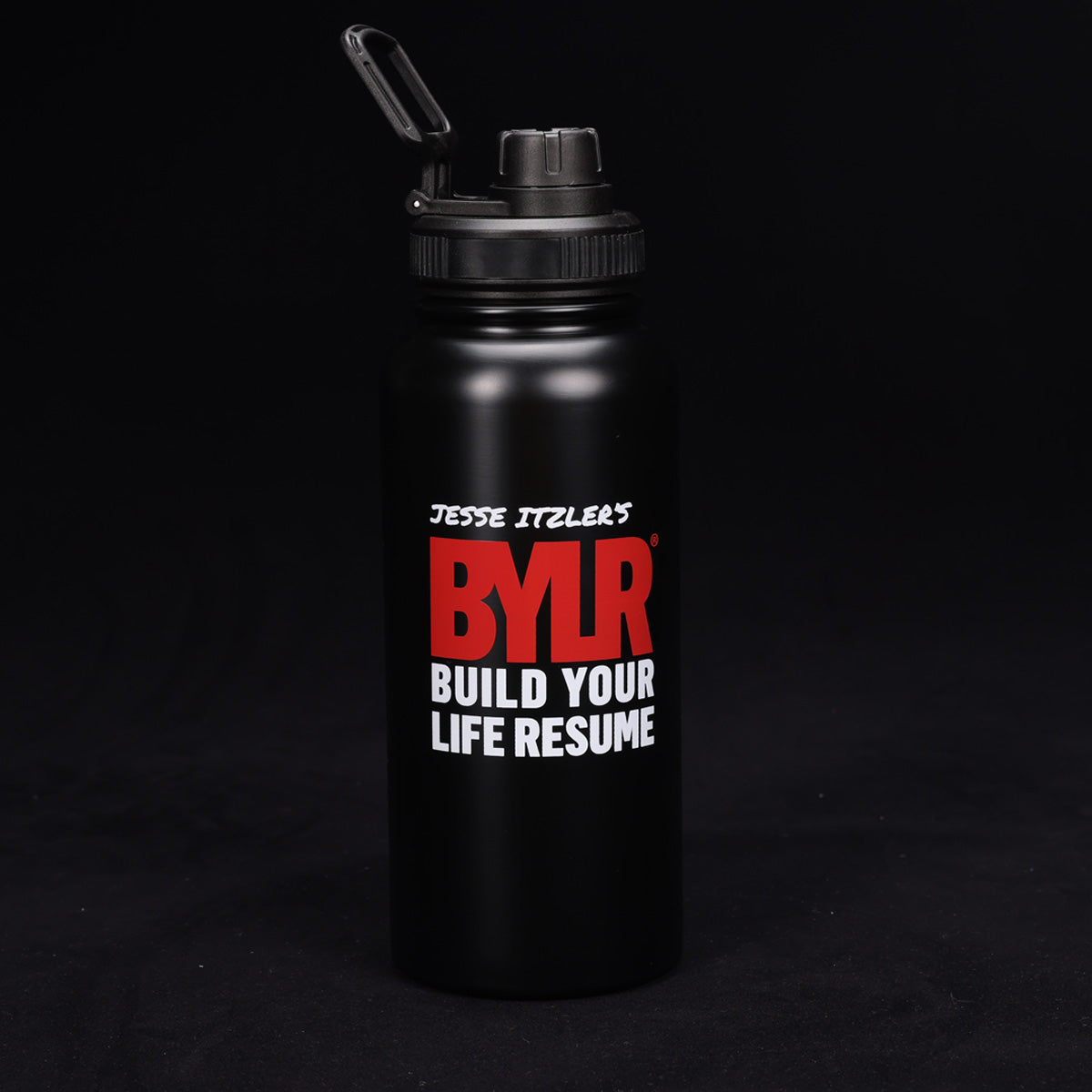 BYLR® Water Bottle - 32 oz Black Stainless Steel